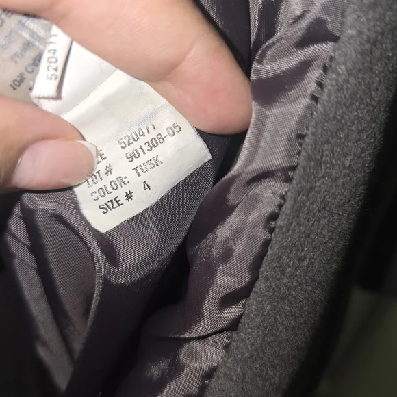 Tahari Dark Gray Trench Coat - Picture 12 of 16